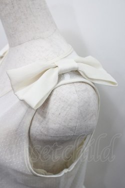 画像4: himitsu by syrup.(RoseMarie seoir) / 肩リボンドットノースリーブワンピース  白 I-26-02-15-059-LO-OP-SA-ZI