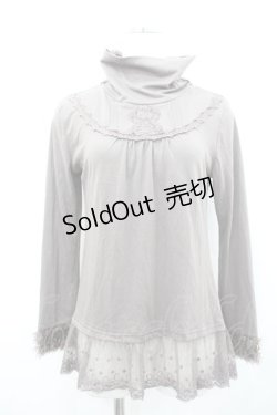 画像1: axes femme / 袖口ファーインナープルオーバー M ブラウン I-26-02-15-007-AX-TO-TE-ZI