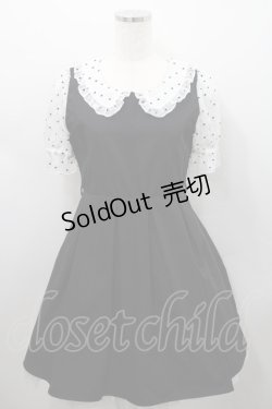 画像1: evelyn / 半袖ハートワンピース  ブラック I-26-02-15-060-LO-OP-SA-ZI