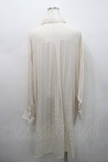 画像2: MiDiom / Shadow Dot Long Shirt  ホワイト I-26-02-15-063-PU-BL-SZ-ZI (2)