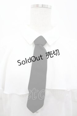 画像2: axes femme POETIQUE / タイ付ラッフルフリル半袖ブラウス  白 I-26-02-15-001-AX-BL-HR-ZI