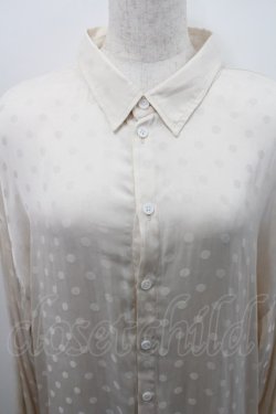 画像3: MiDiom / Shadow Dot Long Shirt  ホワイト I-26-02-15-063-PU-BL-SZ-ZI