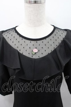 画像3: Rojita / エンブロイダリーローズワンピース  黒 I-26-02-15-067-LO-OP-SA-ZI