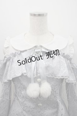 画像3: Ank Rouge / ぽんぽんリボンオフショルOP  白Ｘサックス I-26-02-15-072-CA-OP-SA-ZI