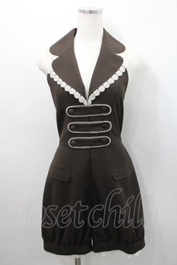 画像1: Innocent World / テーラードサロペット  ブラウン I-26-02-15-079-IW-OP-SA-ZI