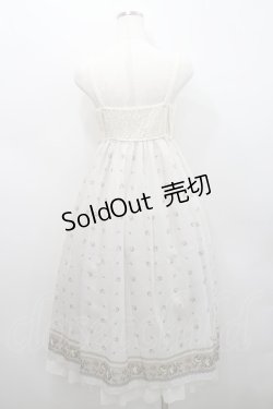 画像2: axes femme / クラシック花柄マキシワンピース M 生成り I-26-02-15-085-AX-OP-TE-ZI