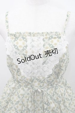 画像3: axes femme / たんぽぽ柄ロングキャミワンピース  グリーン I-26-02-15-086-AX-TO-SA-ZI