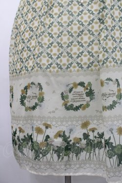 画像4: axes femme / たんぽぽ柄ロングキャミワンピース  グリーン I-26-02-15-086-AX-TO-SA-ZI