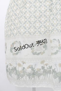 画像4: axes femme / たんぽぽ柄ロングキャミワンピース  グリーン I-26-02-15-086-AX-TO-SA-ZI