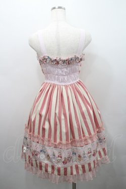 画像2: CHOCOCHIP COOKIE / 香水瓶&ストライプジャンパースカート  ピンク I-26-02-15-088-LO-OP-SA-ZI