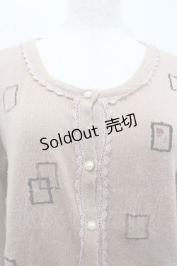 画像2: axes femme / 額縁刺繍カーディガン  ピンク I-26-02-15-010-AX-TO-SA-ZI