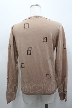 画像3: axes femme / 額縁刺繍カーディガン  ピンク I-26-02-15-010-AX-TO-SA-ZI