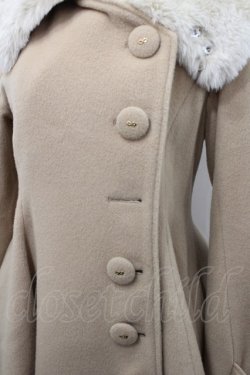 画像3: elements,H / ファー襟&ロゴボタンロングコート  ブラウン I-26-02-15-096-PU-CO-SA-ZI