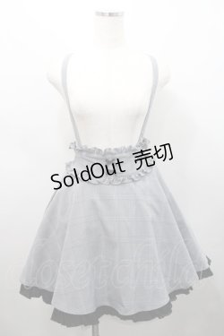 画像1: TRAVAS TOKYO / グレンチェックサス付きスカート  黒Ｘ白 I-26-02-15-100-PU-SK-SA-ZI