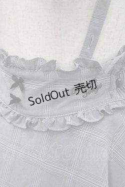 画像3: TRAVAS TOKYO / グレンチェックサス付きスカート  黒Ｘ白 I-26-02-15-100-PU-SK-SA-ZI