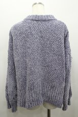 画像3: axes femme / 袖パールベロアモールニット  ラベンダー I-26-02-15-011-AX-TO-HR-ZT588 (3)