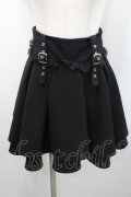 Rojita / 飾りベルト2段フレアスカート  黒 I-26-02-15-104-LO-SK-SA-ZI