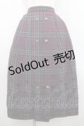 axes femme / フロッキーチェックスカート  ボルドーチェック I-26-02-15-105-AX-SK-SA-ZI