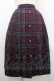 画像1: axes femme / フロッキーチェックスカート  ボルドーチェック I-26-02-15-105-AX-SK-SA-ZI (1)