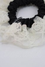 画像2: m petit by misako / レース2Pシュシュ  アイボリー I-26-02-15-116-LO-ZA-SA-ZT485-F001 (2)
