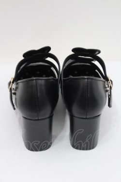 画像3: Angelic Pretty / Trio Heartシューズ S 黒 I-26-02-15-120-AP-SH-SA-ZI