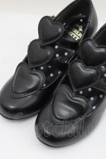 画像4: Angelic Pretty / Trio Heartシューズ S 黒 I-26-02-15-120-AP-SH-SA-ZTK041 (4)