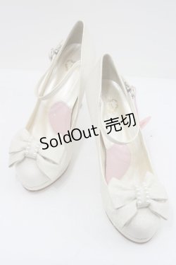 画像1: BABY,THE STARS SHINE BRIGHT / グリッタープリンセスパンプス M アイボリー I-26-02-15-121-BA-SH-SA-ZI