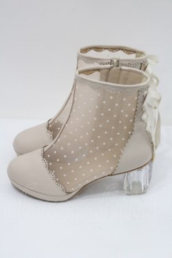 画像2: axes femme POETIQUE / ドットチュールブーツ M ピンク I-26-02-15-122-AX-SH-SA-ZI