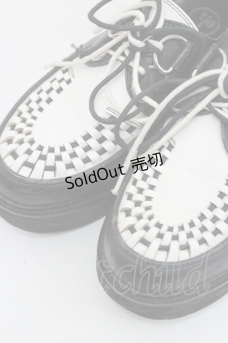 画像4: YOSUKE / ラバーソール 約24CM 黒Ｘ白 I-26-02-15-123-PU-SH-SA-ZI (4)