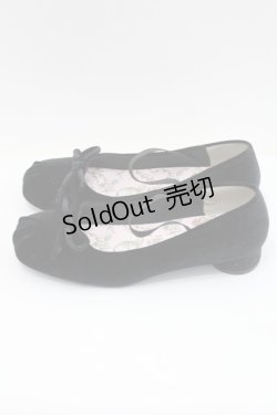 画像2: m petit by misako / NINA’Sコラボ ベロアパンプス LL 黒 I-26-02-15-125-LO-SH-HR-ZI