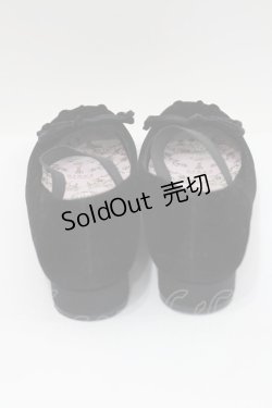 画像3: m petit by misako / NINA’Sコラボ ベロアパンプス LL 黒 I-26-02-15-125-LO-SH-HR-ZI