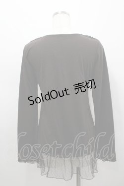 画像3: axes femme / モチーフレース付インナープルオーバー M チャ I-26-02-15-014-AX-TO-SA-ZI