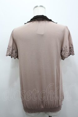 画像3: axes femme / バイカラーボータイ半袖PO M アワピンク I-26-02-15-015-AX-TO-SA-ZI