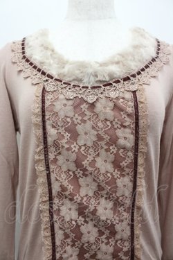 画像2: axes femme / 袖口レーシープルオーバー M アワピンク I-26-02-15-018-AX-TO-SA-ZI