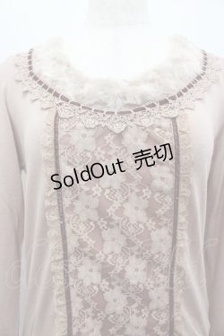 画像2: axes femme / 袖口レーシープルオーバー M アワピンク I-26-02-15-018-AX-TO-SA-ZI