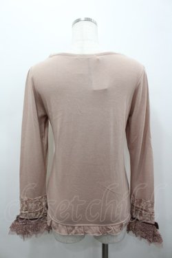 画像3: axes femme / 袖口レーシープルオーバー M アワピンク I-26-02-15-018-AX-TO-SA-ZI