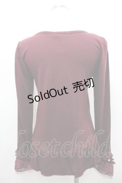 画像3: axes femme / シフォン巻きバラ付きPO M ワイン I-26-02-15-019-AX-TO-SA-ZI