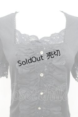 画像2: axes femme / ブラウスディテール半袖PO M クロ I-26-02-15-026-AX-TO-SA-ZI