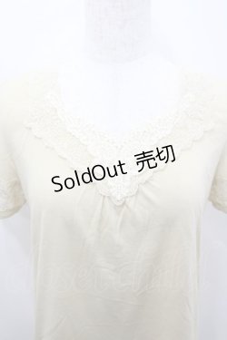 画像2: axes femme / 胸元モチーフインナープルオーバー M イエロー I-26-02-15-027-AX-TO-SA-ZI