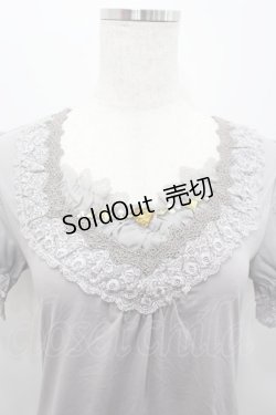 画像2: axes femme / デザイン袖半袖インナーPO M グレー I-26-02-15-030-AX-TO-SA-ZI