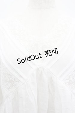 画像2: axes femme / レースＸタックデザインチュニ M 白 I-26-02-18-004-AX-TO-SA-ZI