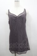 PINK HOUSE / ドットシフォンノースリーブトップス  グレーＸ白 I-26-02-18-037-LO-TO-SA-ZI