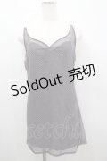 PINK HOUSE / ドットシフォンノースリーブトップス  グレーＸ白 I-26-02-18-037-LO-TO-SA-ZI