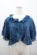 画像1: PINK HOUSE / フリル半袖ショートブラウス  青 I-26-02-18-038-LO-BL-SA-ZI (1)