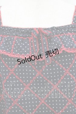 画像2: PINK HOUSE / 水玉×刺繍キャミソールブラウス  ネイビー I-26-02-18-040-LO-BL-SA-ZI