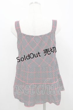 画像3: PINK HOUSE / 水玉×刺繍キャミソールブラウス  ネイビー I-26-02-18-040-LO-BL-SA-ZI