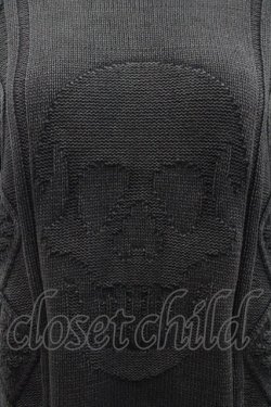 画像2: HYSTERIC GLAMOUR / スカルケーブルニット F グレー I-26-02-18-042-PU-TO-TE-ZI