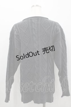 画像3: HYSTERIC GLAMOUR / スカルケーブルニット F グレー I-26-02-18-042-PU-TO-TE-ZI