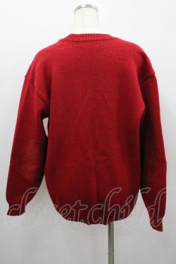 画像3: PINK HOUSE / ワッペン&肘パッチVネックニットカーディガン  レッド I-26-02-18-045-LO-TO-SA-ZI