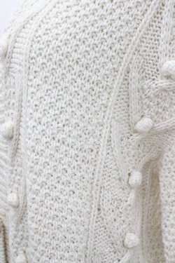 画像2: PINK HOUSE / 丸モチーフVネットニットカーディガン  キナリ I-26-02-18-047-LO-TO-SA-ZI